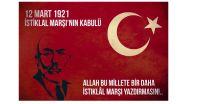 Karapınar Ticaret Borsası Y&ouml;netim Kurulu Başkanı Ahmet Ulusoy, İstiklal Marşımızın Kabul&uuml; ve Mehmet Akif Ersoy&rsquo;u Anma G&uuml;n&uuml; nedeniyle bir mesaj yayınladı.
Başkan Ahmet Ulusoy mesajında şu ifadelere yer verdi:

&ldquo;Bug&uuml;n İstiklal Marşımızın T&uuml;rkiye B&uuml;y&uuml;k Millet Meclisi tarafından kabul edilişinin 105. yıl d&ouml;n&uuml;m&uuml;n&uuml; kutluyoruz. 

Milletimiz tarih boyunca vatanını canından  aziz bilerek istiklal ve bağımsızlığı uğruna &ccedil;ok &ouml;nemli m&uuml;cadeleler vermiştir.