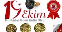 Köy ve mahalle sakinleri için gecesini gündüzüne katarak görev yapan tüm muhtarlarımızın 19 Ekim #MuhtarlarGünü’nü en içten duygularımla kutluyorum, vazifelerinde üstün başarılar diliyor,sevgi ve saygılarımı sunuyorum. 
