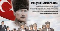 19 Eylül Gaziler Günü dolayısıyla bir mesaj yayımlayan Karapınar Ticaret Borsası Yönetim Kurulu Başkanı Ahmet Ulusoy, tarihimizin büyük başarı öyküleriyle dolu olduğunu belirterek, “Bugün özgürce nefes alıp verebilmemizi, kahraman şehit ve gazilerimize borçluyuz. Onların yazdığı destanlar ülkemizin gururudur, onurudur” diye konuştu.​ ​
